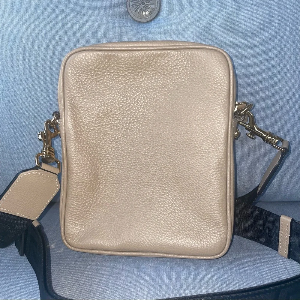 VERSACE BAG crossbody Tan Leather La Medusa satchel bag saddle messenger purse - Picture 15 of 17